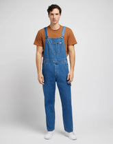 Lee Bib Mid Męskie Spodnie Jeansowe Ogrodniczki Jeans Mid Shade 112349314 L72z017385